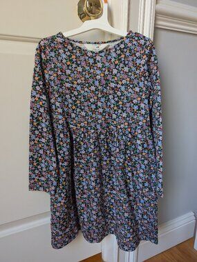 H&M Girls Long Sleeve Floral Dress (Size 6-8)
